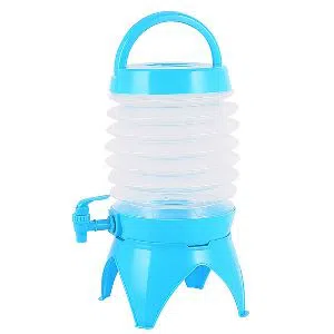 Camping Telescopic Folding Water Storage Bucket Multifunctional Drinking Bucket Large Capacity Car Portable Blue