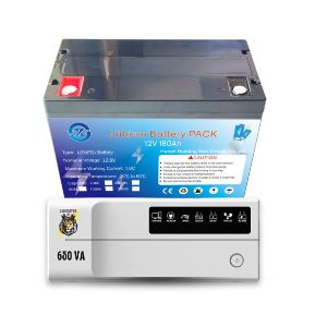 Lannister LB-03 Digital UPS-IPS 650 VA 500 Watt 12 Volt (Full Package)