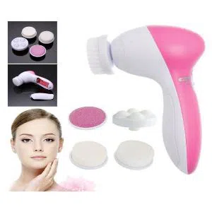 5 in 1 Face Massager - White
