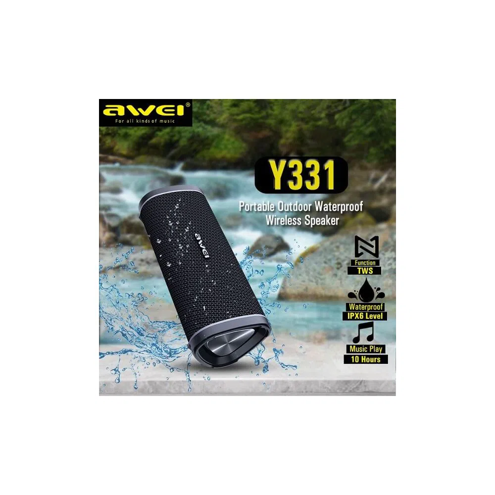 Awei Y331 Waterproof Speaker - Black