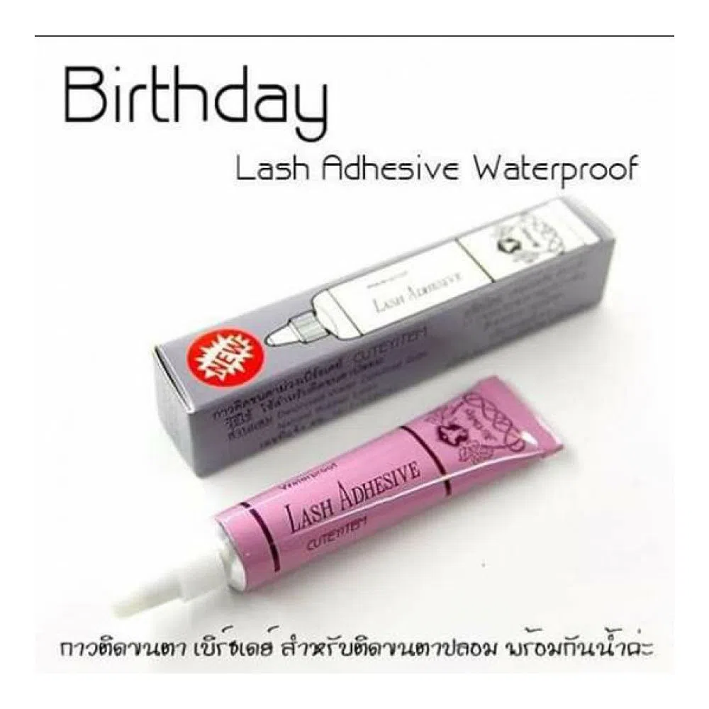 Birthday Waterproof Eyelash Adhesive / Glue Thailand 