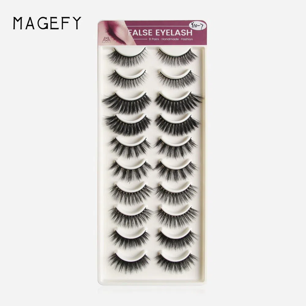 Maange 10Pairs Handmade Mink Eyelash 7079 china