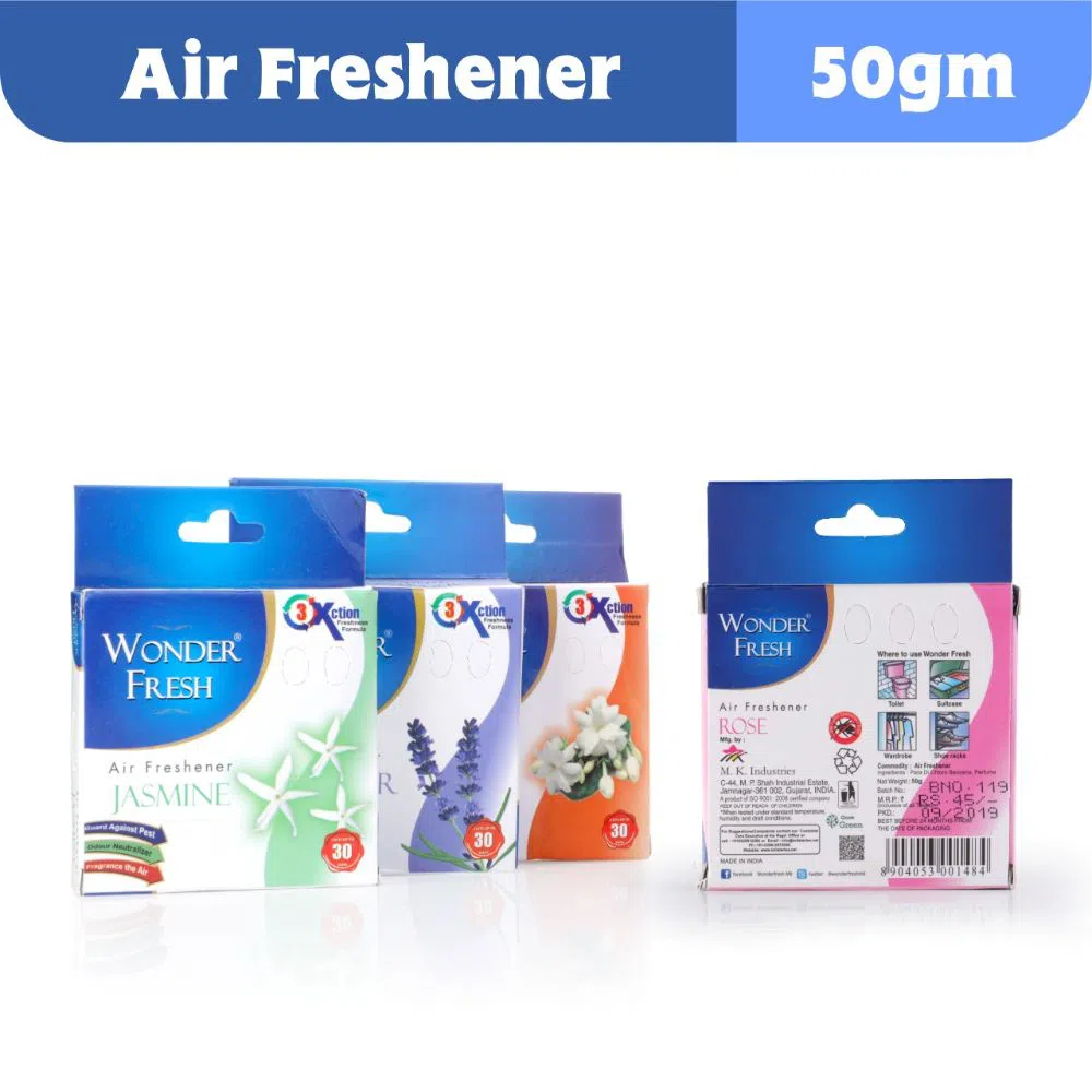 Air Freshener | Wonder Fresh | India 50gm (12 Pcs)