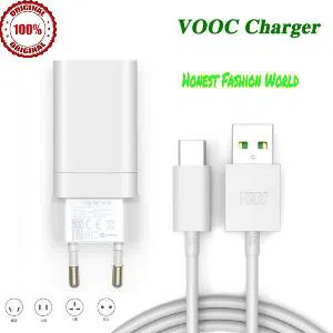 Oppo Super VOOC Charger For F3, F3 Plus F1s F1 F5 F7 F9 F11 F11 Pro Fast Charging with Micro USB Cable