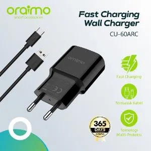 Oraimo Fast Charger USB Charging Adapter Quick Travel Charger 2A - MicroUSB