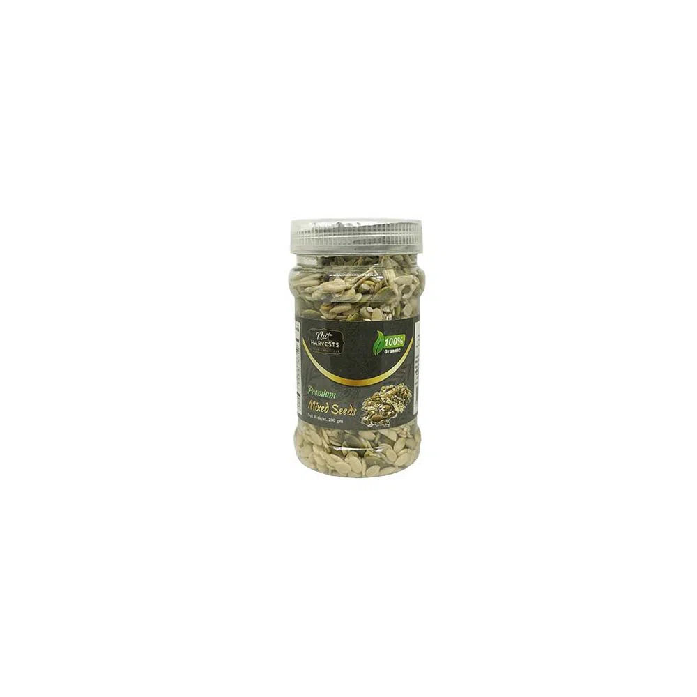 Nut Harvests Premium Mixed Seeds 200 gm jar BD