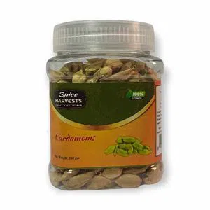 Spice Harvests Cardamoms (Elach) Regular 100 gm jar BD