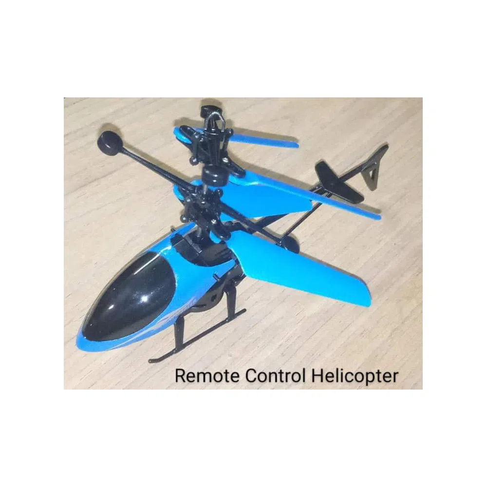 Sensor Mini Helicopter with Remote - Blue