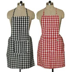1 PCS Kitchen Apron for Clean and Smart Cooking Multi color {{Color As Per Stock}}