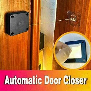 Multi Function Punching Free Black Door Closer Household Balcony Restaurant Automatic Rebound Door Closer - black