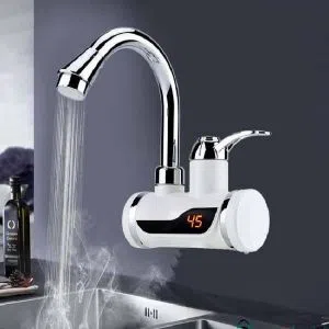 Instant Electric Digital Hot Water Tap for Basing-white