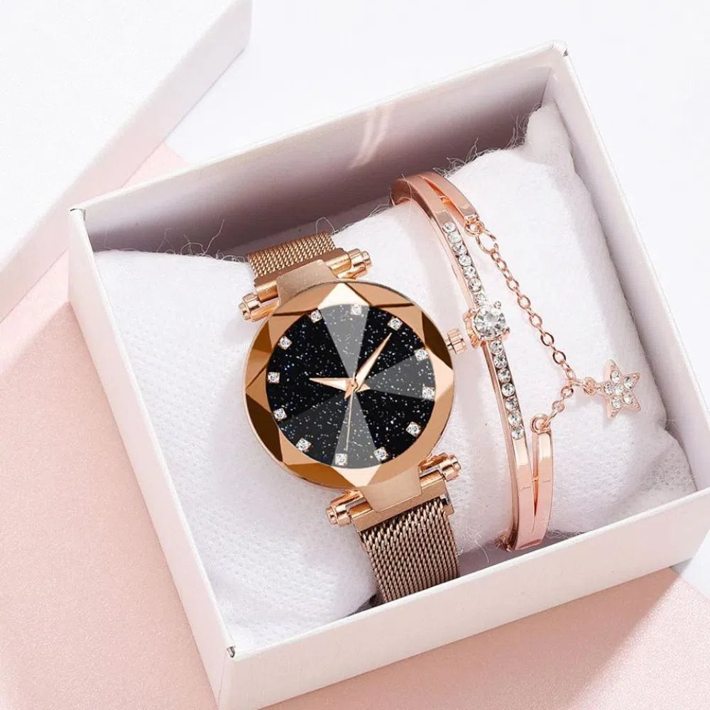 Magnet Watches Watchproof Ladies Watches Female Quartz Wristwatch Young Girl /Lady