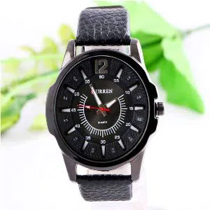Curren 12 Business Casual Watch For Men - Black