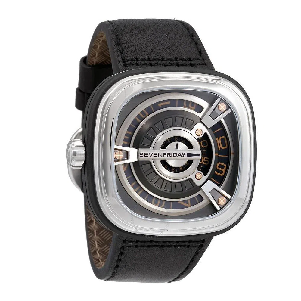 SEVENFRIDAY WRM11 - Leather Analog Watch For Men - Brown copy 