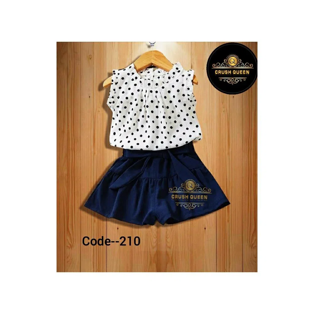 Cotton linen fabrics , tops and pants , code--110, 4-6  years