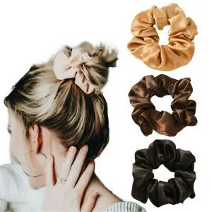 Scrunchie Hair Silk Band For Girls 3 pcs (OFFER)