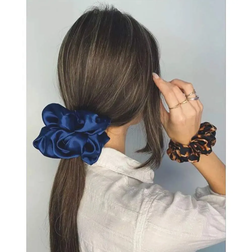Scrunchie Hair Silk Band For Girls 4 pcs (OFFER)