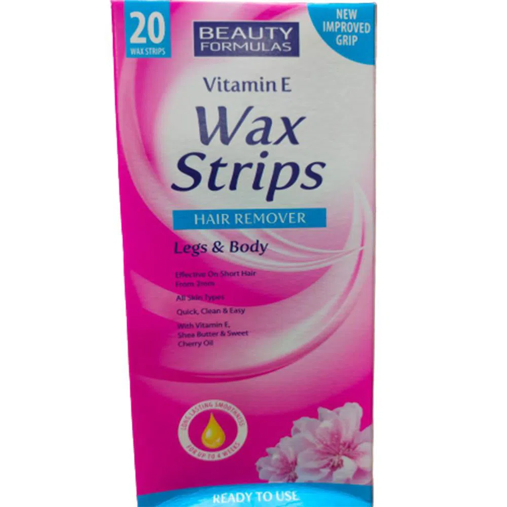 beauty formula wax strip legs and body uk 20pcs 