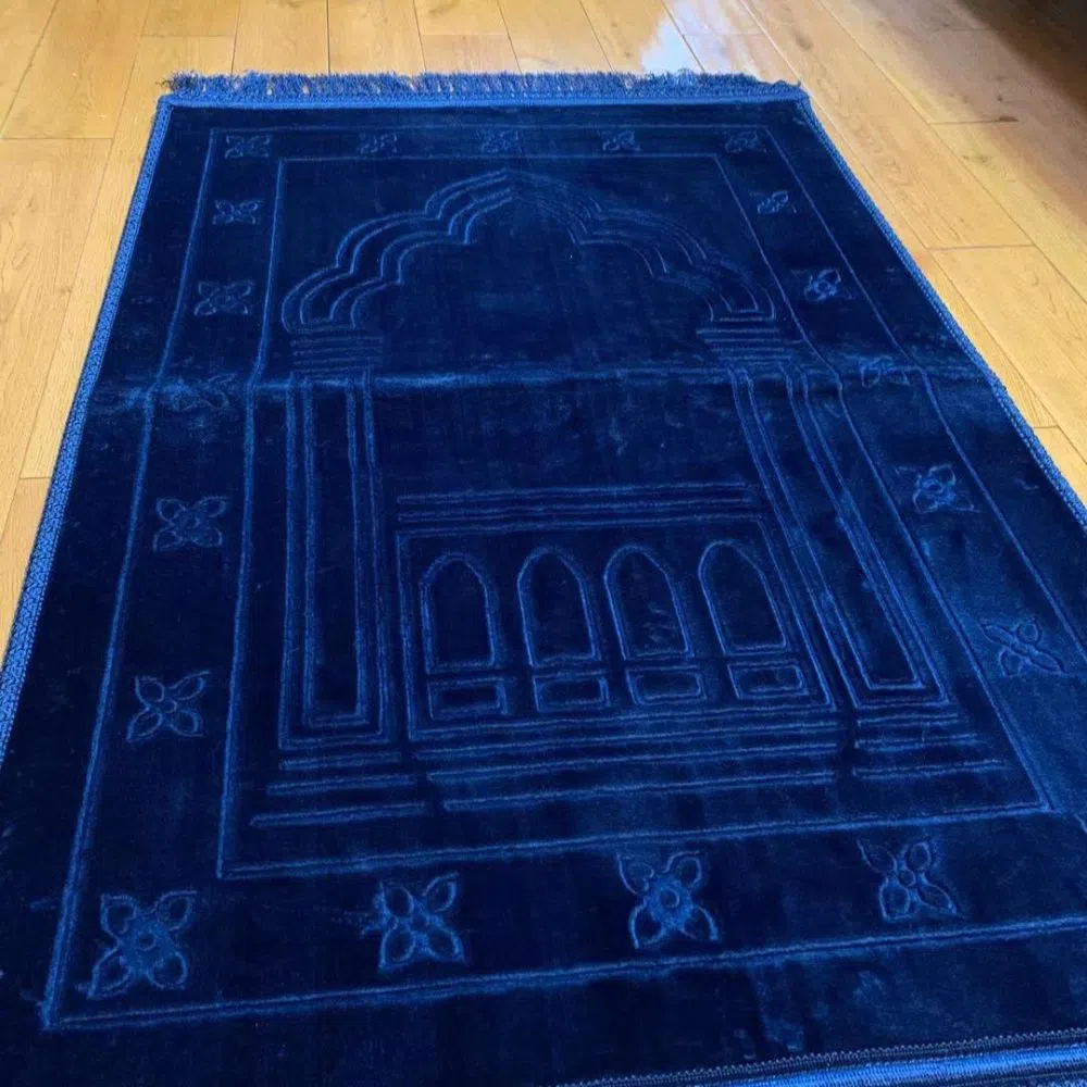 Islamic Product - Beautiful Prayer Jaynamaz -  BLUE Color
