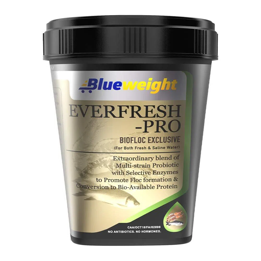 Everfresh Pro 500 GM Aqua Probiotics,(Blueweight ) Multi Strain Probiotic 15b CFU/gm. for Shrimp, Fish Culture and Biofloc Technology