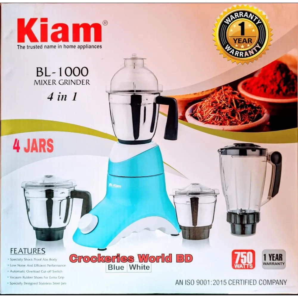 Kiam Blender 750w - 4 in 1