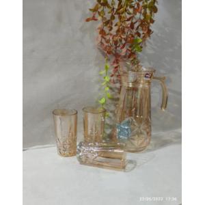 6 Pcs Glass and 1 Pc Jug Set for Tableware Best 7 Pcs Jug Set