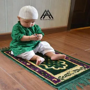Baby Prayer Mat Jaynamaz Turkey - Green Color 