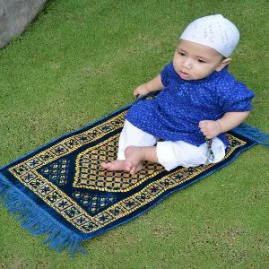 Baby Prayer Mat Jaynamaz Turkey - Light blue Color