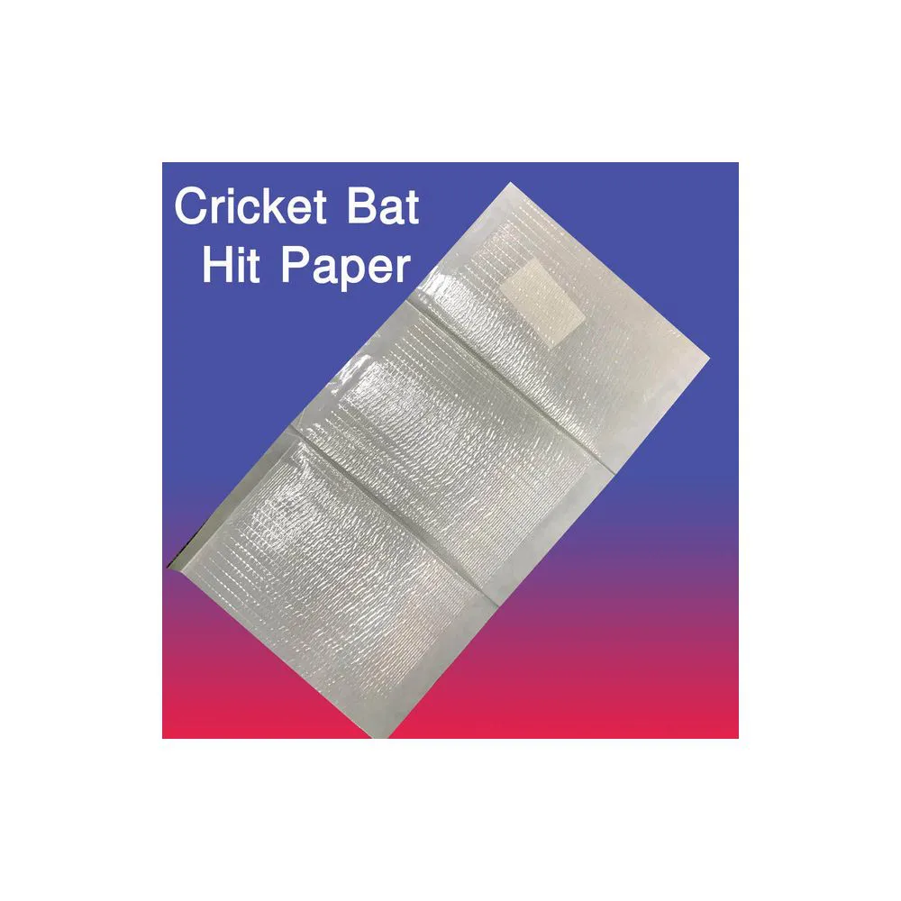 Strong Cricket Bat Hit Paper