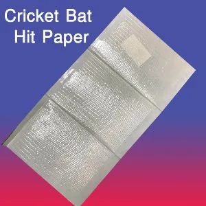 Strong Cricket Bat Hit Paper