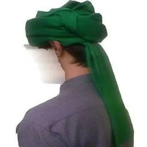 Green Color Imam Pagri For Men - ( 7 Hat )