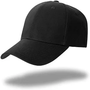Black Cotton Cap for man