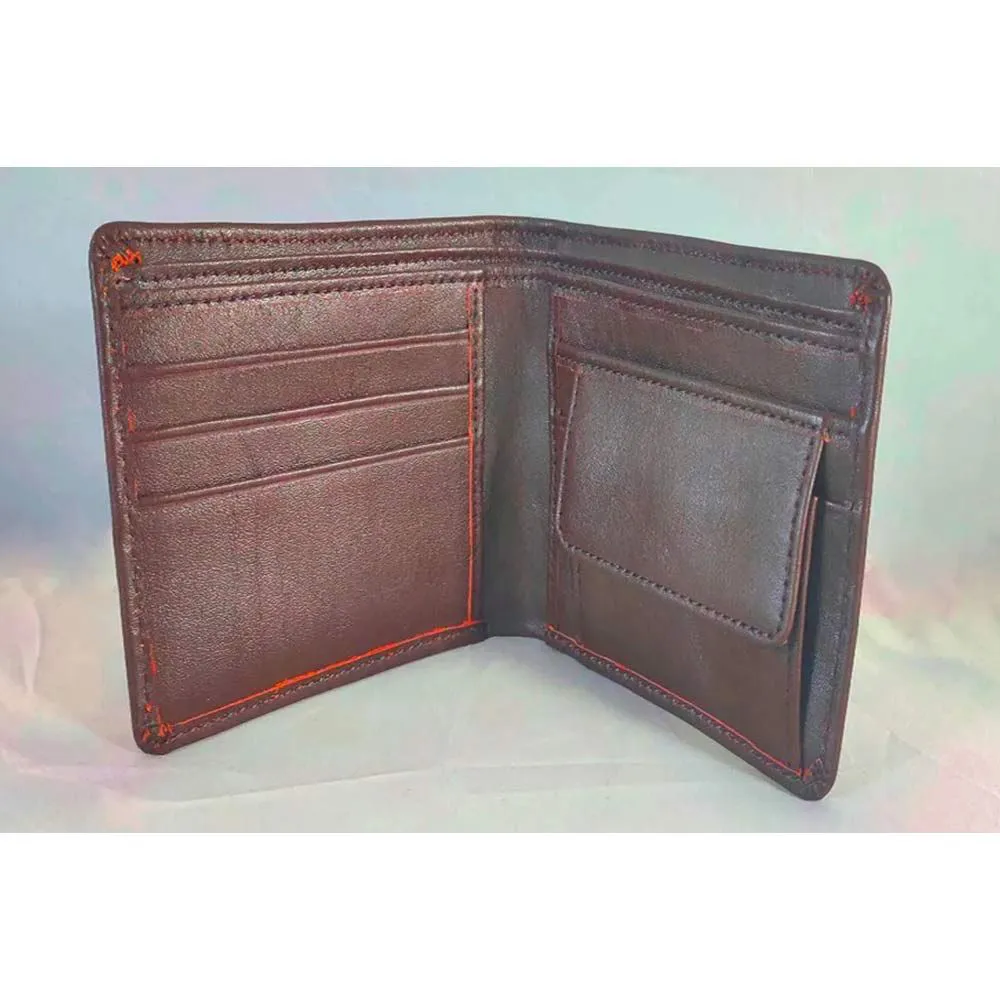 Leather Multi pocket with coin pocket Money bag - Darak Brown