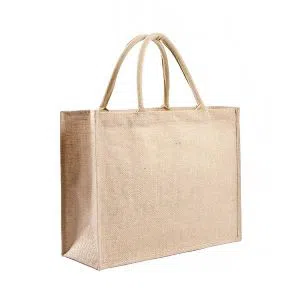 Natural Jute Shopping Bag 15x12x5 Inch