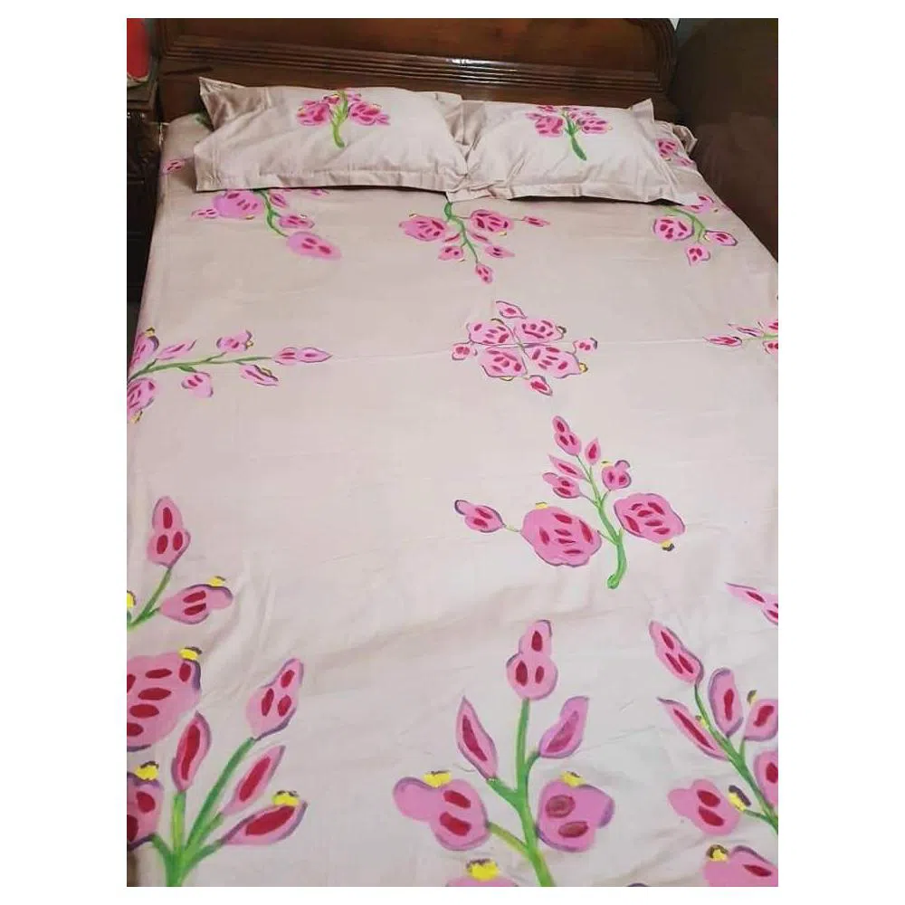 double size cotton bedsheet set 