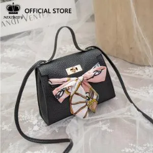 NIKIBODY Sling Bags for Women on sale branded original FASHION Korean Style Elegant Top Handle Bag with Silk Bowknot with Strap for Ladies