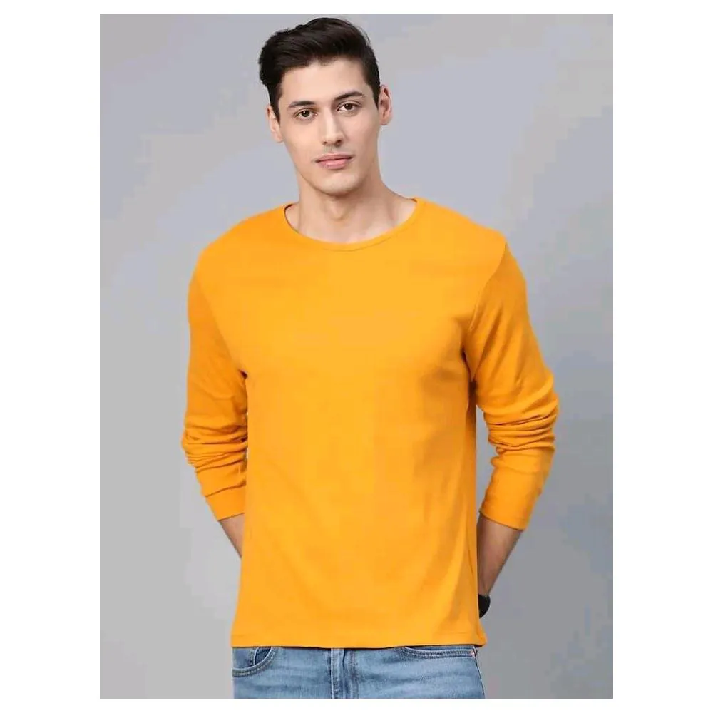Premium Quality Full Sleeve T-Shirt Yellow