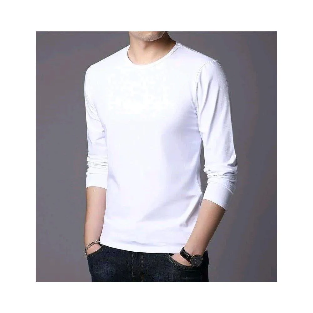 Full Sleeve T-Shirt White Colour