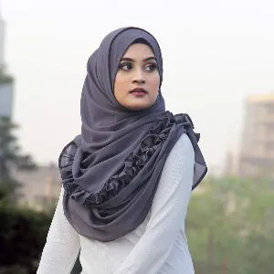 Instant ready hijab for Women - Gray Colour