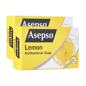 Asepso Soap Lemon Antibactrial, 80GM Malaysia