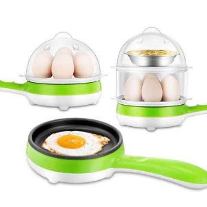Multi Function 2 in 1 ইলেক্ট্রিক এগ বয়লার steamer Omelette frying pan non-stick boild eggs boiler steamer