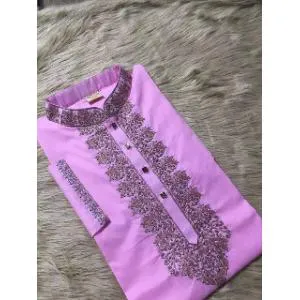 Semi Long Cotton Panjabi for Men