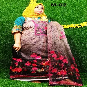 Unstitched digital Printed Lawn jhoom boutiqcs latest designd Cotton Three Piece For Women Stylish Salwar Kameez