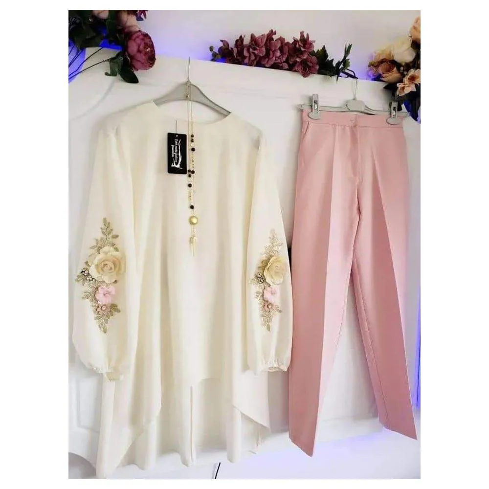 Floral Dress & Pant Set For Women