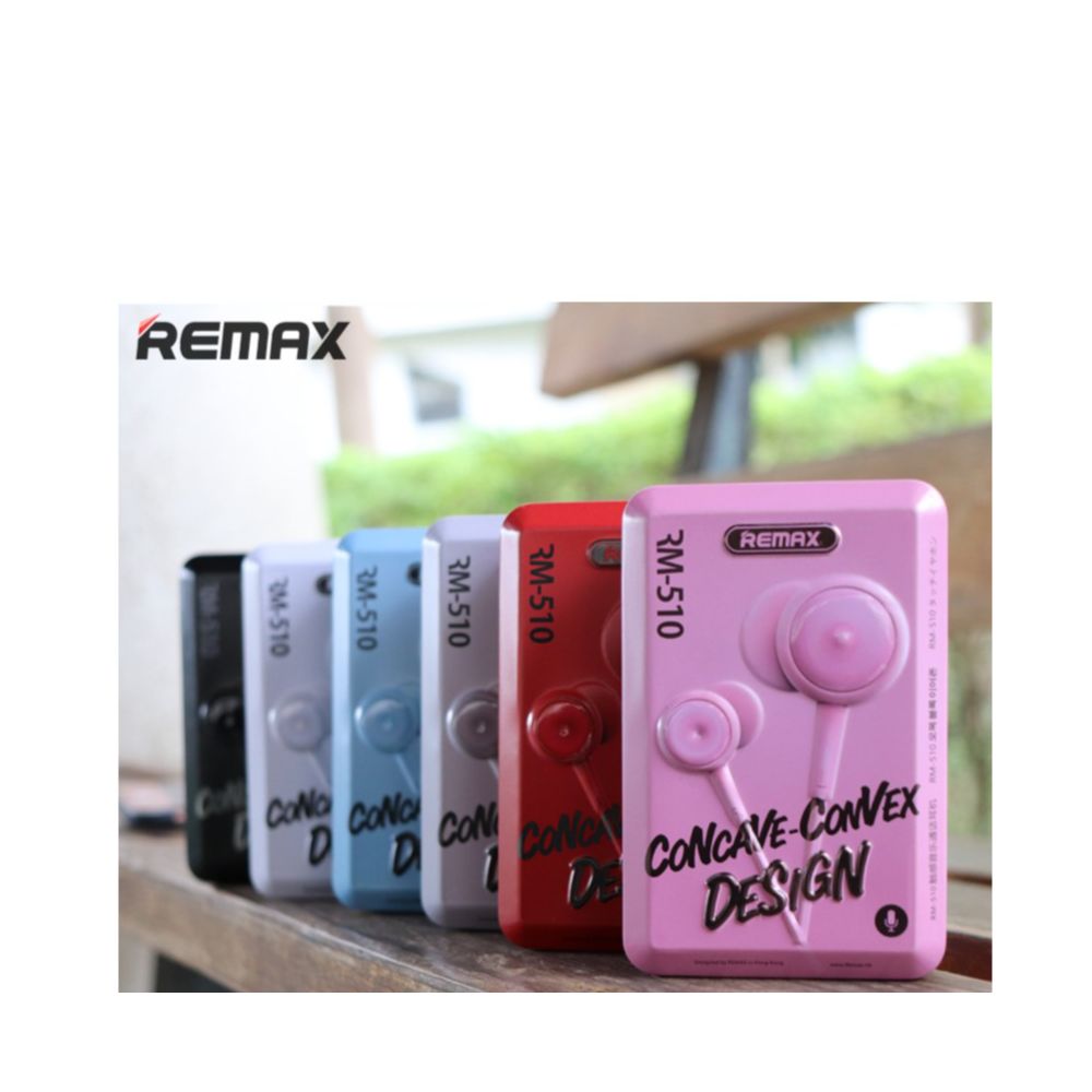 REMAX RM-510 High Performance Wired In-ear Stereo Music Earphone with Mic Wire Control Function - 1 Piece (Multicolour)