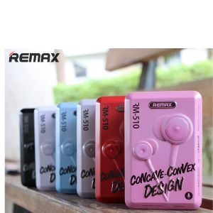 REMAX RM-510 High Performance Wired In-ear Stereo Music Earphone with Mic Wire Control Function - 1 Piece (Multicolour)