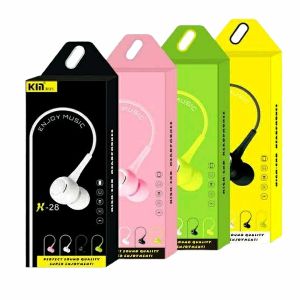 KIN-28 High Quality Wired Earphone Best Sound Quality For any Android Phones - 1 Piece (Multicolour)