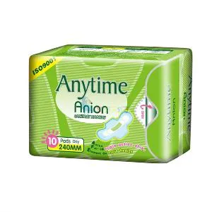 Anytime Anion Sanitary Napkin 10 pcs  China