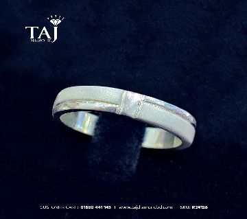 সিলভার ব্যান্ড ফিঙ্গার রিং ফর মেন