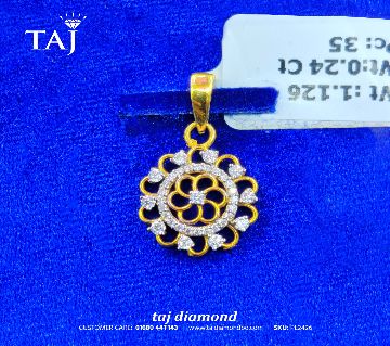 সানফ্লাওয়ার ডিজাইন ডায়মন্ড পেনড্যান্ট